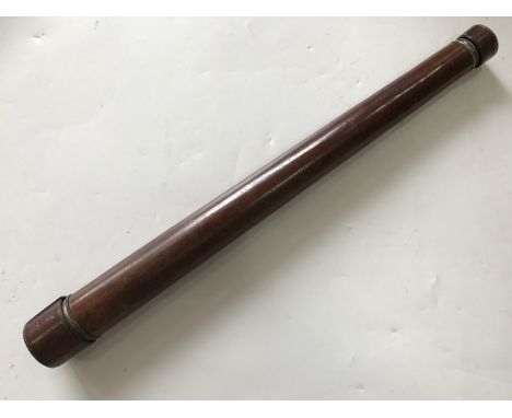 A marine single-draw telescope by Hearn & Harrison of Montreal, having a two-inch objective, leather-covered body tube, confo