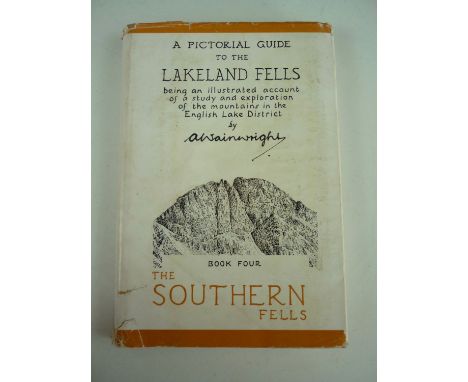 [Autograph] Wainwright, Alfred, A Pictorial Guide to the Lakeland Fells, Book Four, The Southern Fells, Westmorland Gazette, 