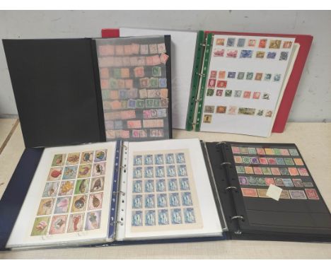 Four collector's stamp albums comprising of British and Commonwealth and world issues to include German and Romanian examples