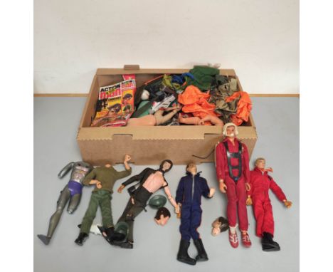 1960s/70s G.I Joe and Action Man components and figures to include a 1964 Palitoy / Hasbro G.I Joe Scuba Diver among others. 