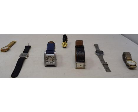Over one hundred various lady's and gentleman's wristwatches, including Casio digital, Sekonda, mainly requiring new batterie