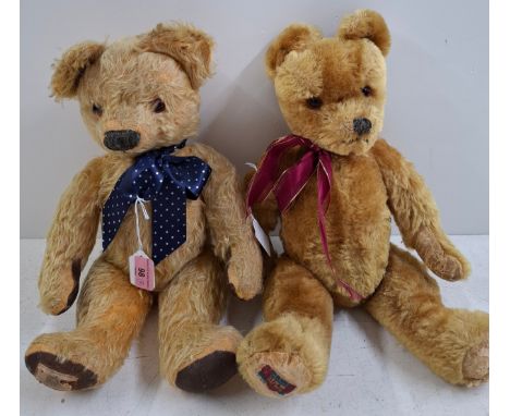 A vintage Farnell Alpha teddy bear and a blonde bear with label 'By Appointment' to the footLocation:9.1If there is no condit