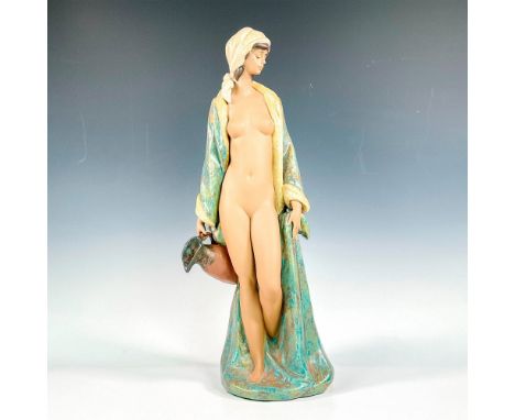 Gres finish that is part of Lladroâ€™s historical collection. Modeled as a nude woman wearing an open robe carrying a water p