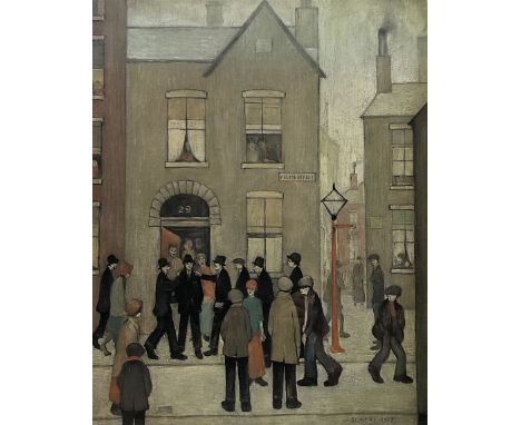 After Laurence Stephen Lowry R.A. (British 1887-1976): 'The Arrest', limited edition colour lithograph blindstamped and numbe