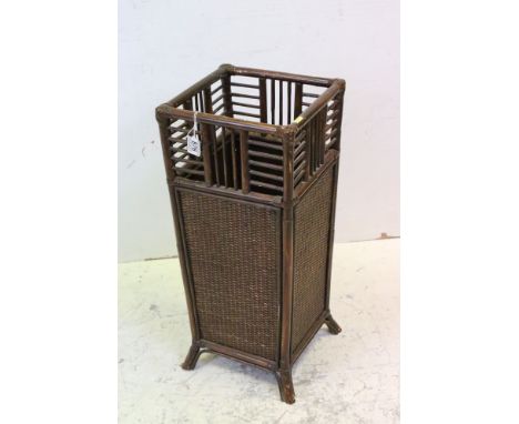 Vintage Chinese bamboo stick / umbrella stand 