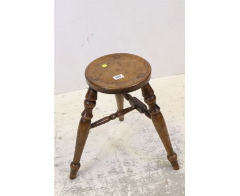 Vintage elm top stool 