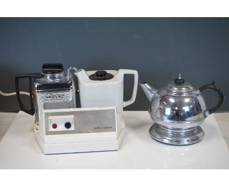 Goblin Teasmade model 852, with instruction booklet &amp; a vintage Masters Patent insulated tea pot