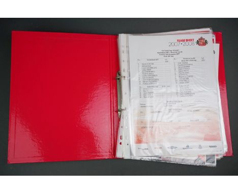 Football - FA Youth Cup 2007-11, a binder containing approx. 45 programmes, mostly single sheets, some with tickets, to inclu