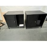 2 Black Cabinets (located at Visions, Unit 14, Suttons Business Park, Reading, Berkshire, RG6 1AZ).