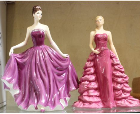 Two Royal Worcester figures 'Crystal Princess' limited edition no. 20 of 4950, with box and certificate and 'Claudia' limited