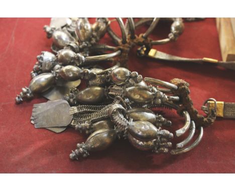 An Omani jewellery ornament, silver and gold coloured metal1064g approx. in total