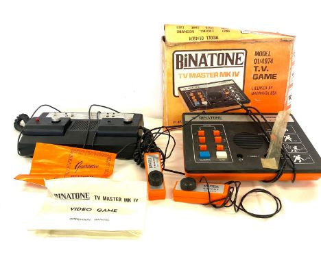 Binatone vintage game in box and a grandstand 