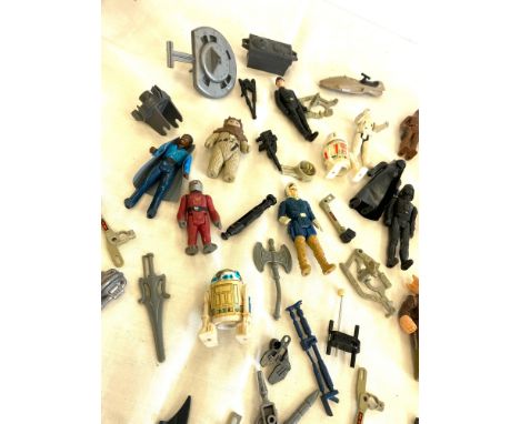 Selection vintage 1970 1980 Starwars / Star Wars figures and accessories 