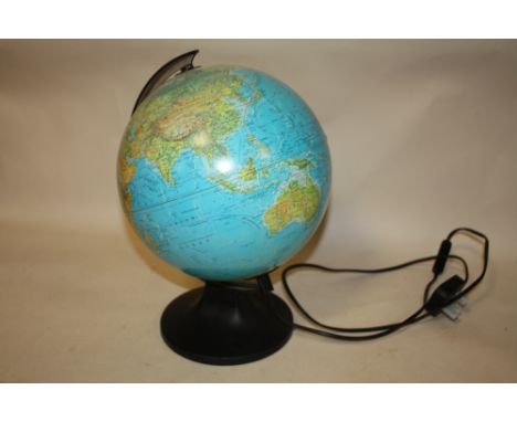 A MODERN ILLUMINATING DESK GLOBE