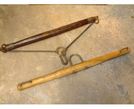 TWO VINTAGE YOKES