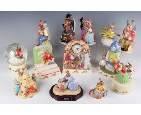Four Royal Doulton limited edition Bunnykins Toby Jugs, comprising Toy Soldier, Witching-Time, Fortune Teller and Party-Time,