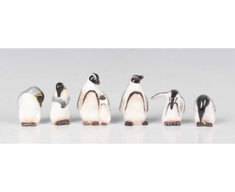Six miniature Royal Doulton K series penguin models, comprising Nos. 20, 21, 22, 23, 24 and 25, tallest 6cm.