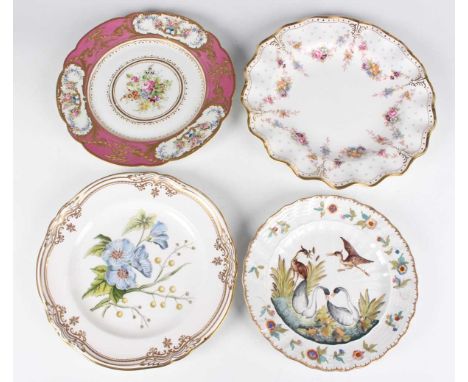 A mixed group of mostly English and some Continental porcelain, mainly 20th century, including a Royal Crown Derby Royal Anto