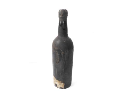 A bottle of Dow's 1955 vintage port. (Level- top of shoulder)