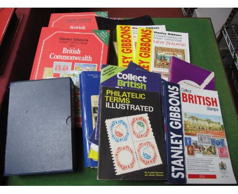 A Carton Containing a Selection of Stamp Catalogues, including Stanley Gibbons British Commonwealth 1993 GB Concise, India, e