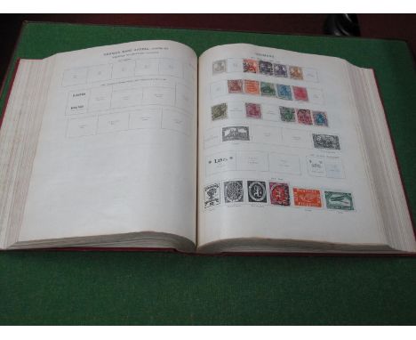 A Ideal Postage Stamp Album, with a collection of Commonwealth and Pre War World Stamps, many hundreds of stamps.