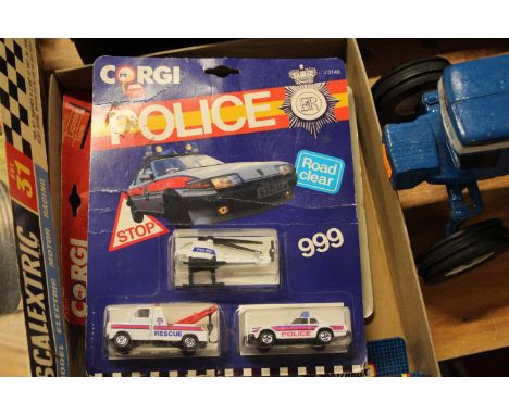 A small quantity of boxed diecast models, to include Matchbox MB38 Ford Model A, Corgi Police Rescue 999 set and others 