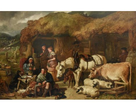 John Frederick Herring Snr. (1795-1865)Highland GamekeeperSigned and dated 1854, oil on canvas, 119.5cm by 181cmProvenance: P