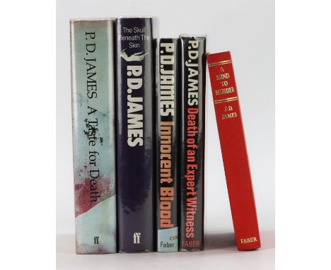 JAMES, (P.D.), A Mind to Murder, 1st edition, London, Faber and Faber, 1963, no dustjacket, also Death of an Expert Witness, 