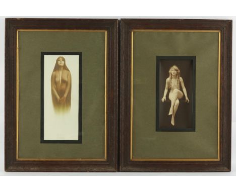 Kaloma (America 19th/20th Century), a portrait of Josephine Earp, silver gelatin print, with blindstamps, 28 x 11cm, along wi