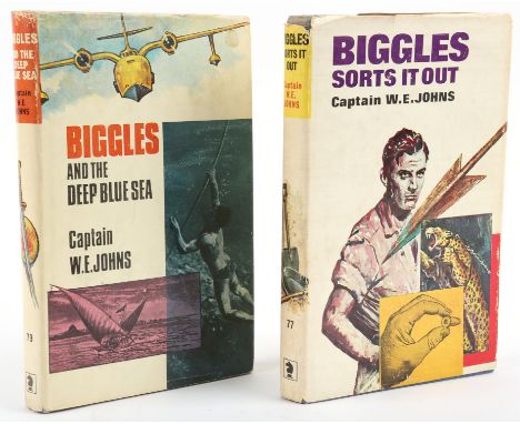 JOHNS, (Captain W.E.Johns), Biggles, and the Deep Blue Sea, Leicester, Brockhampton Press Ltd, first edition, 1968, together 