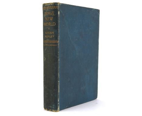 HUXLEY, (Aldous), Brave New World, first edition, London, Chatto & Windus, 1932, front endpaper dated 4.2.32