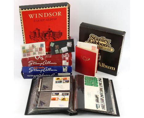 Substantial Great Britain collection housed in 5 Windsor albums and 1 stock book. Many better items noted, 1887 Jubilee set U