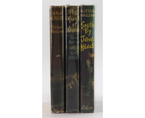 MACLEAN, (Alistair), H.M.S. Ulysses, 1st edition, London, Collins, 1955, together with The Guns of Navarone, 1st edition, Col