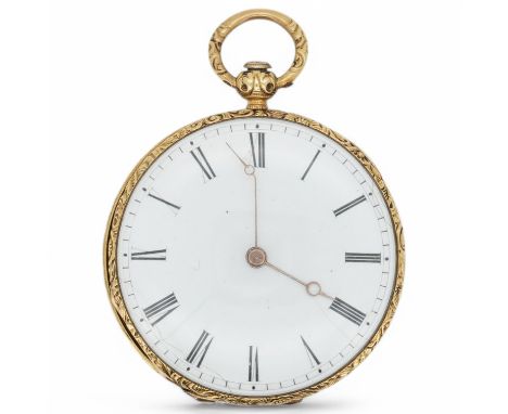 A lady's Swiss yellow metal, enamel and gem set dress fob watch, with Roman dial, case diameter 36mm, gross weight 28.3 grams