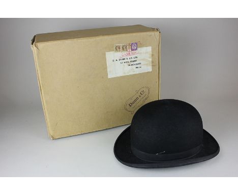 A G.A. Dunn and Co brushed silk black top hat in box, retailed by West of England Clothing Association Portsmouth, together w