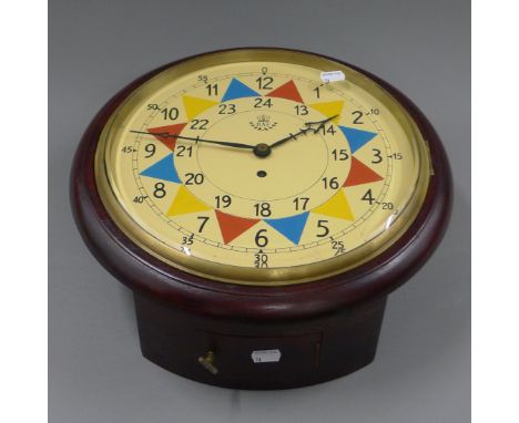 A fusee dial clock. 38 cm diameter. 