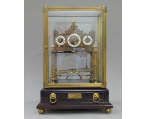 A congreve clock. 39.5 cm high.