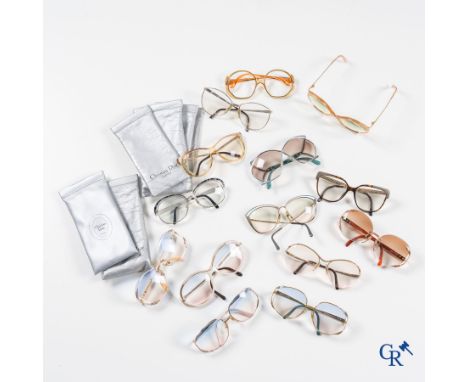 Vintage/Fashion: Christian Dior, a lot with 14 glasses. |  | Condition: 1 pair of glasses without lenses.