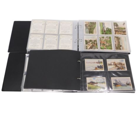 Various cigarette and trade cards, to include Hille, Hignut, and a quantity of R &amp; J Hill views of interest cards. (2 alb
