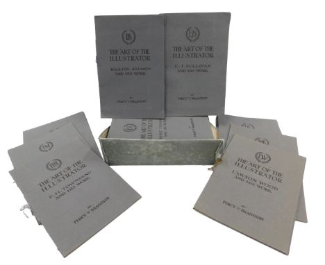 Bradshaw (Percy V) The Art of the Illustrator, various folders containing information and prints.