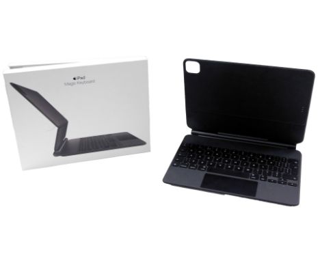 An Apple iPad Magic keyboard, model MXQT2B/A, for iPad Air 4th Generation, boxed.