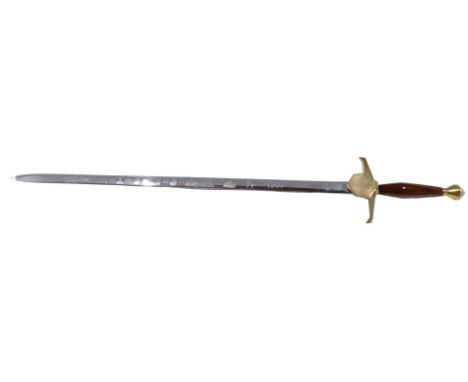 A commemorative 100 years of the Winnipeg police sword, the Wilkinson blade decorated in a Canadian flag and date 1884-1974, 