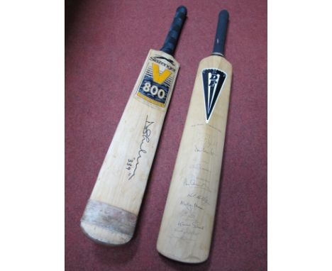 Cricket John Player Champions 1983 Fearnley Bat Autographed by Yorkshire, (13) including Boycott, Illingworth, Bairstow, Moxo