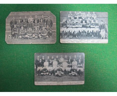 Leeds City Postcards, Team and Officials Groups Shots, 1905-6 by Parkinson & Roy of Leeds (corner severance) circa 1906 and 1