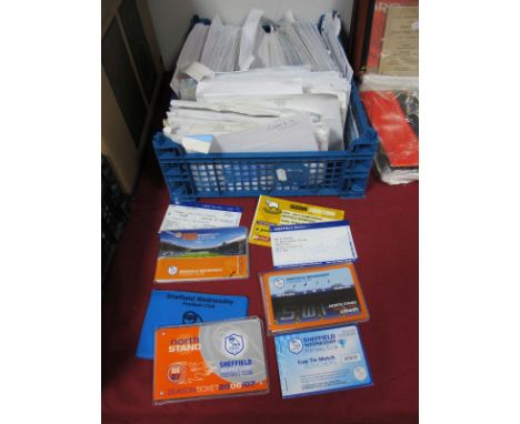 Sheffield Wednesday, large quantity of match tickets, Home and Away - season ticket booklets.