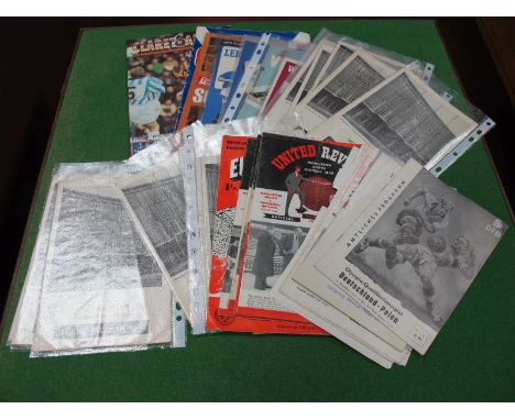 1960 European Cup Final Programme Eintrecht Frankfurt v Real Madrid, 59-60 Germany v Poland, 7 x Manchester United 62.3 youth