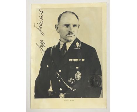 A German pre WW2 era signed photograph of Oberst-Gruppenfuhrer Josef ‘Sepp’ Dietrich (1892-1966). The studio portrait would a