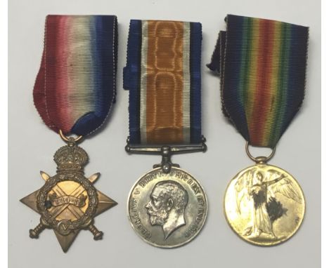 A WW1 1915 Star trio, awarded to 4887 Pte Duncan McArthur of the 6th Argyll & Sutherland Highlanders. To include: the 1915 St