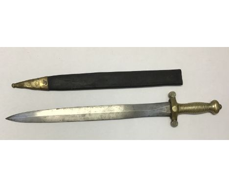 French 1831 Pattern Artillery &lsquo;Gladius&rsquo; short sword with scarce Original Scabbard by Coulaux, stamped Klingenthal
