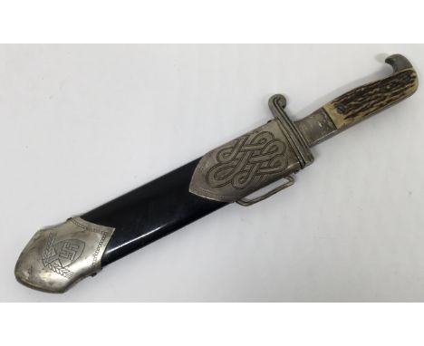 A WW2 era RAD (Reichsarbeitsdienst) enlisted man’s dagger / hewer for the German Labour Service, by Carl Eickhorn of Solingen